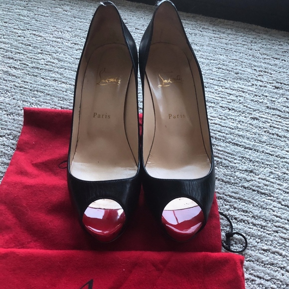 Christian Louboutin Very Prive Lady Peep Toe Pump - Picture 1 of 6
